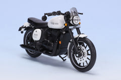 JAWA 42 bike miniature scale model bike in Sirius White colour scale 1/18
