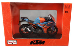 2022 KTM RC 390 Blue 1/18