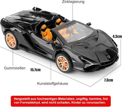 1:32 Open Lamborghini Sian Sport Diecast Metal Pullback car