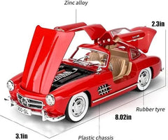 1:24 Mercedees Benz 300 SL Vintage Car Sports Model collectible