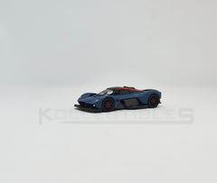 Aston Martin Valkyire Satin Marina Blue 1:64 scale model car- Xcartoys x Poprace